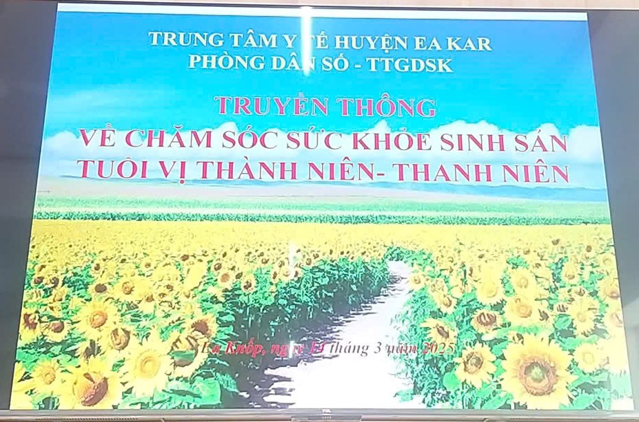 Truyền thông chăm sóc sức khỏe sinh sản và kỹ năng sống cho học sinh trong lứa tuổi vị thành niên